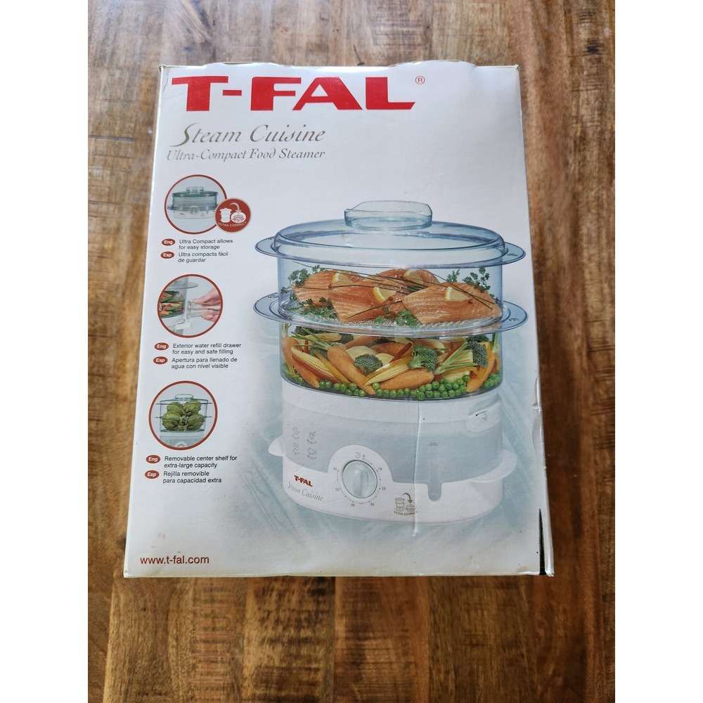 T-Fal Steam Cuisine Ultra-Compact Food Steamer 2-Tier